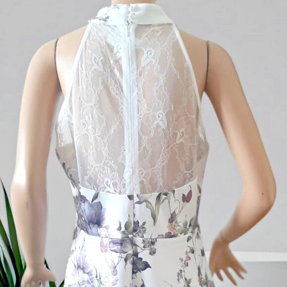 New LE CHATEAU Halter Neck Fit & Flare Women's Size Large - Picture 5 of 5